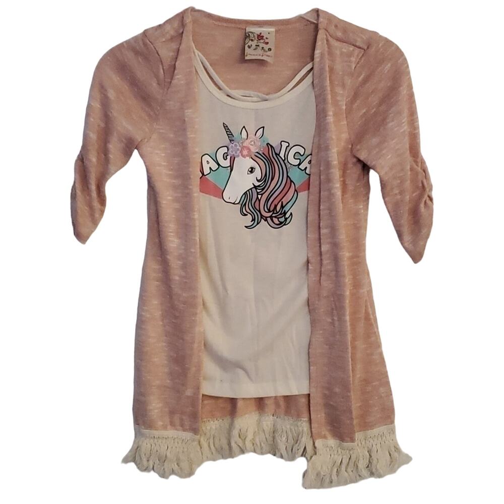 Jenna and Jessie Unicorn Twofer Top